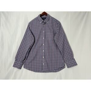 Charles Tyrwhitt Weekend Shirt Non Iron Slim Fit Plaid Button Down Medium